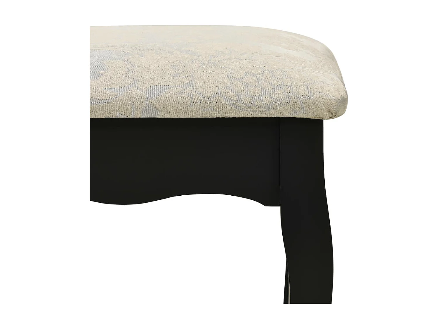 Conjunto de tocador con taburete 75 x 69 x 140 cm negro 02_0006383