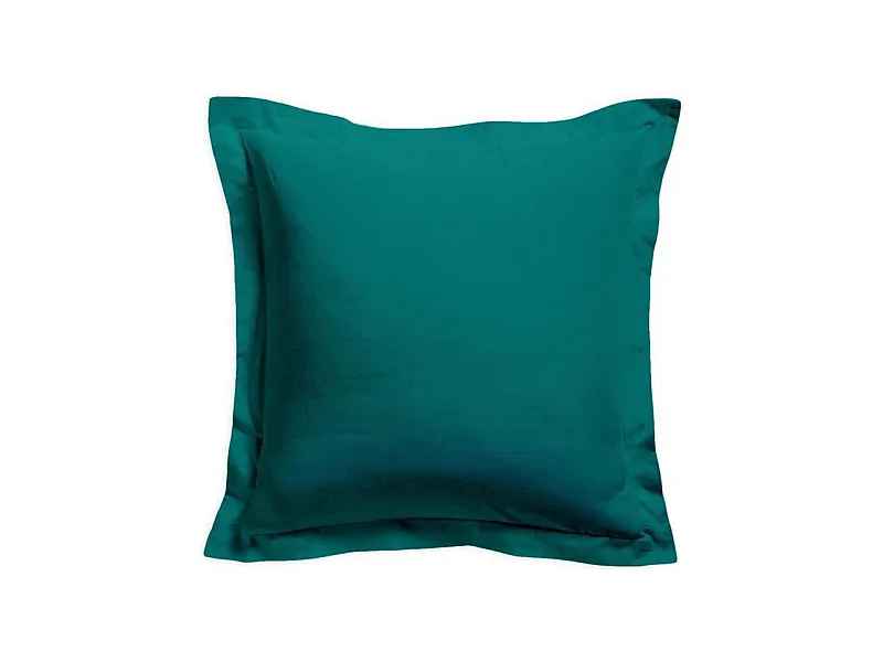 Federa per cuscino 100% cotone - 75x75 cm - Verde smeraldo