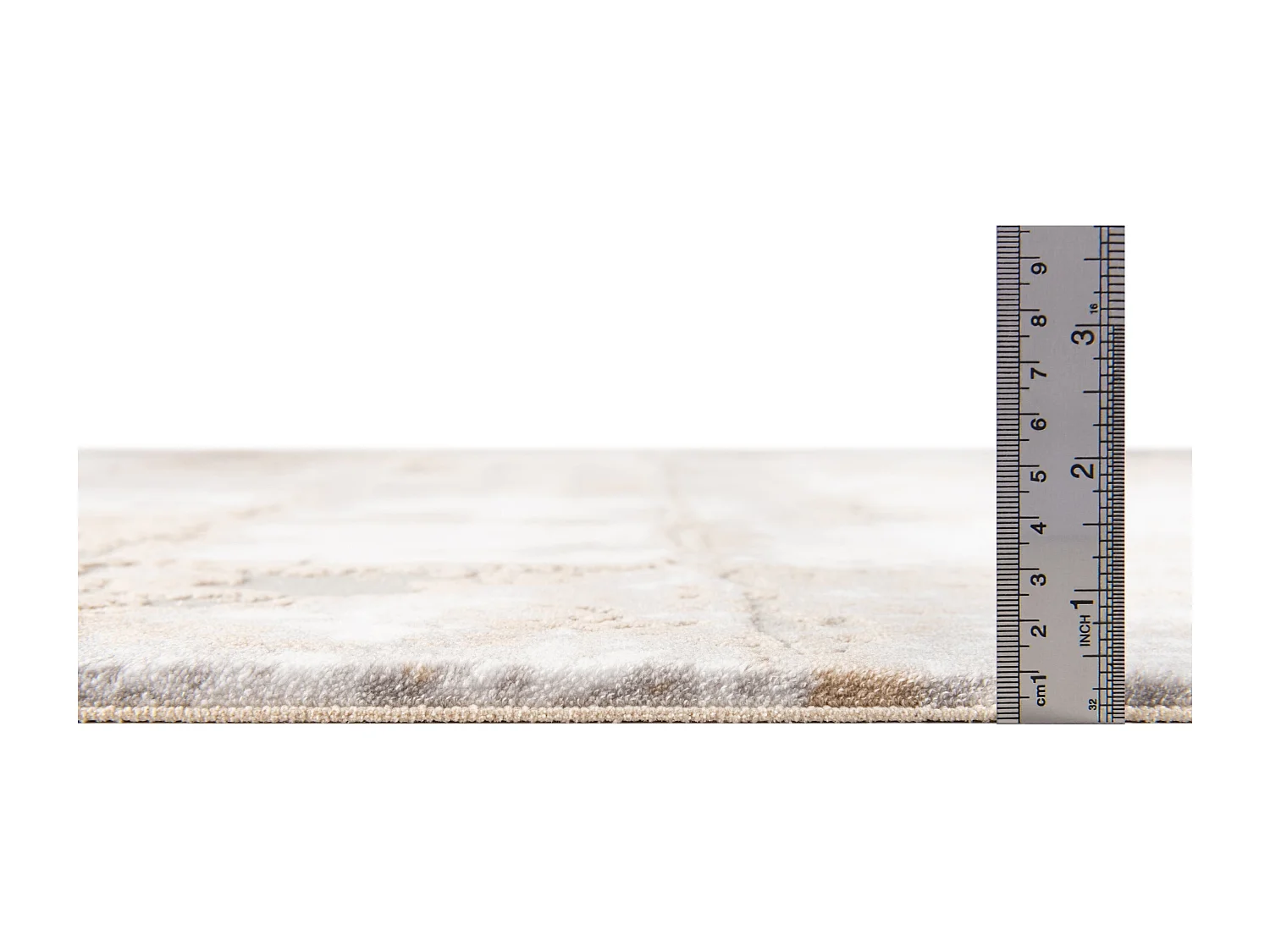 Tapis 80x305 beige Davos Cube