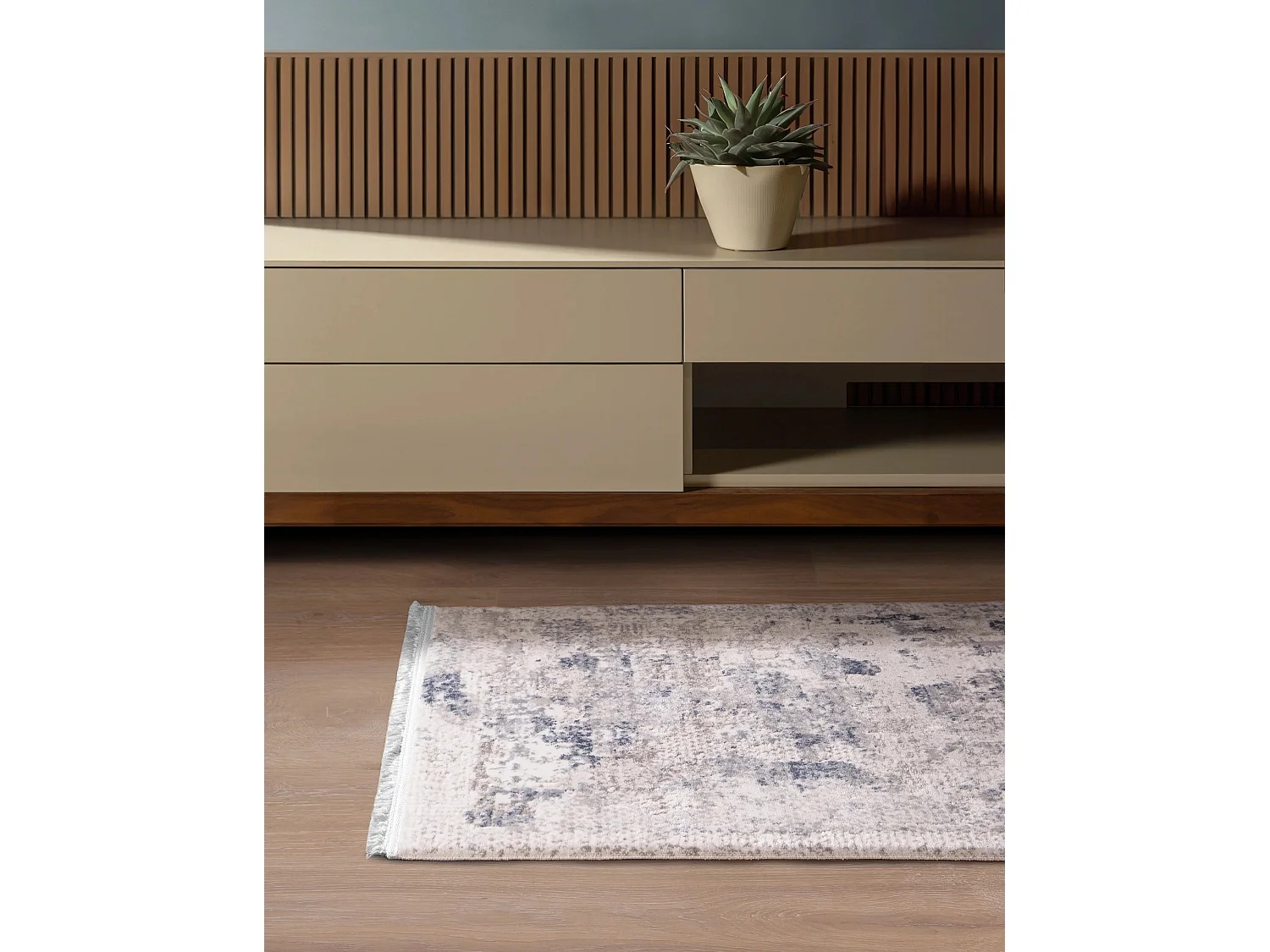 Tapijt 120x62 Blauw Davos Excellence