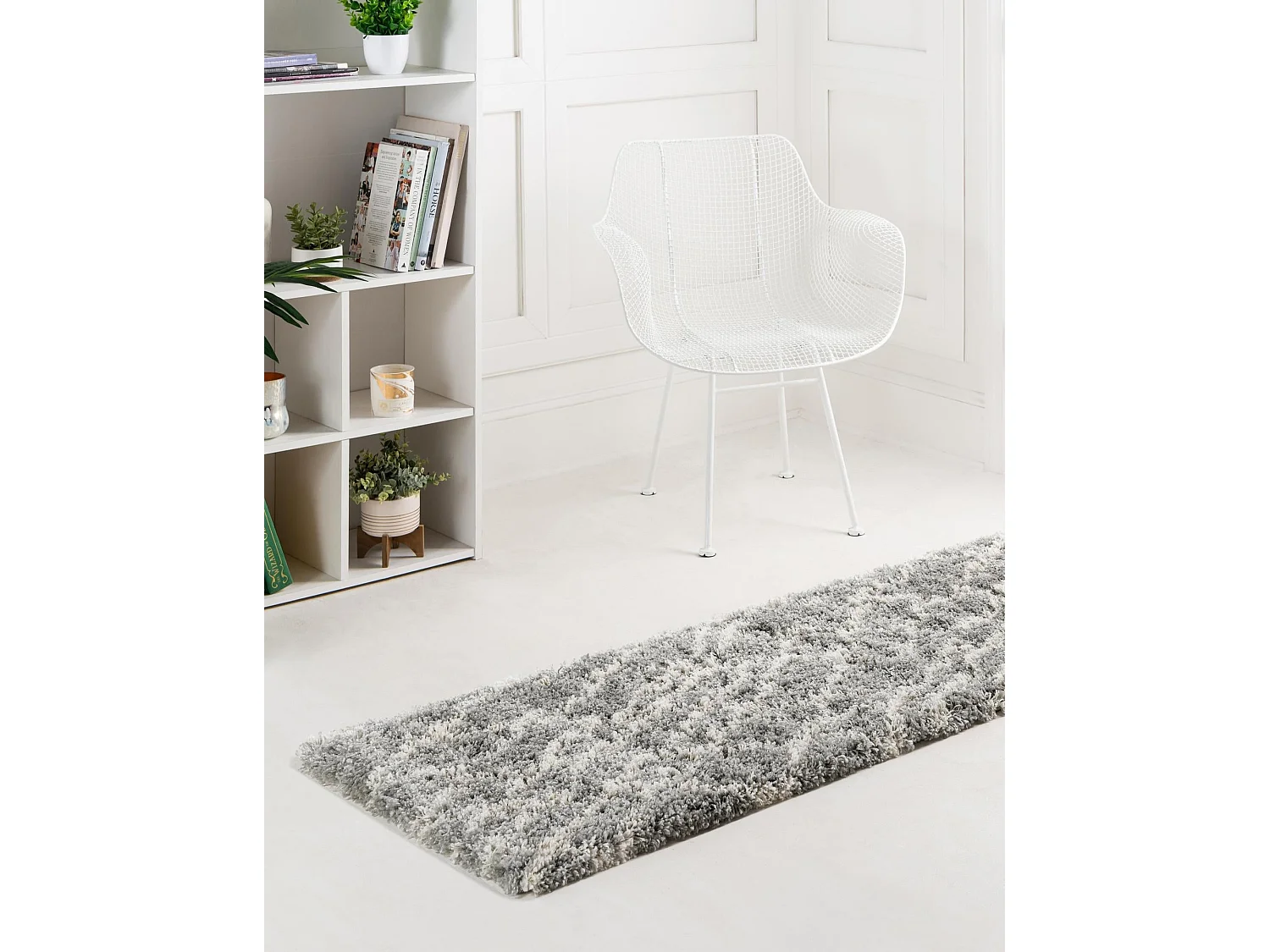 Tappeto shaggy  62x185 grigio Lachen Fence