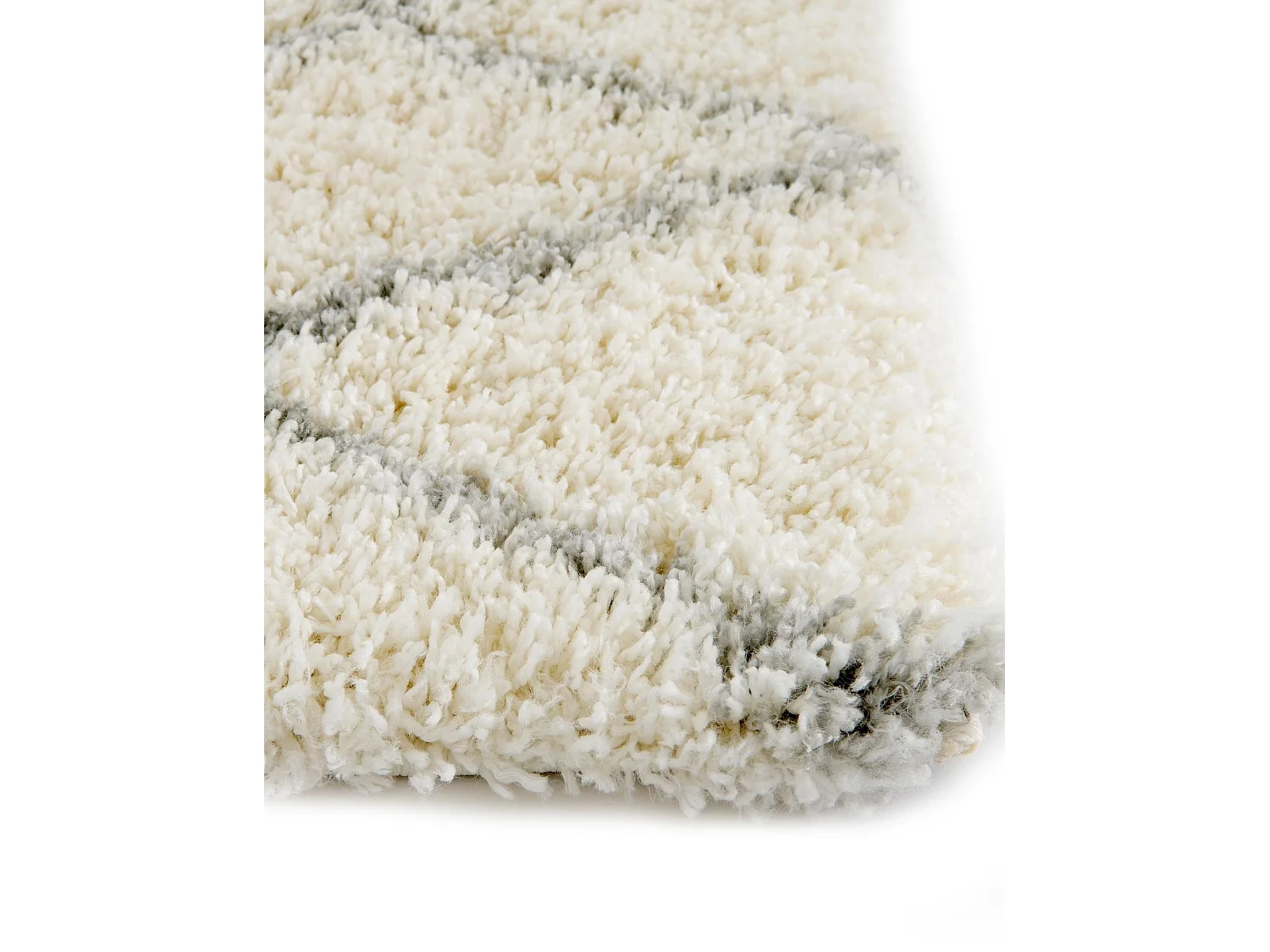 Tappeto shaggy  62x185 bianco crema Lachen Fence