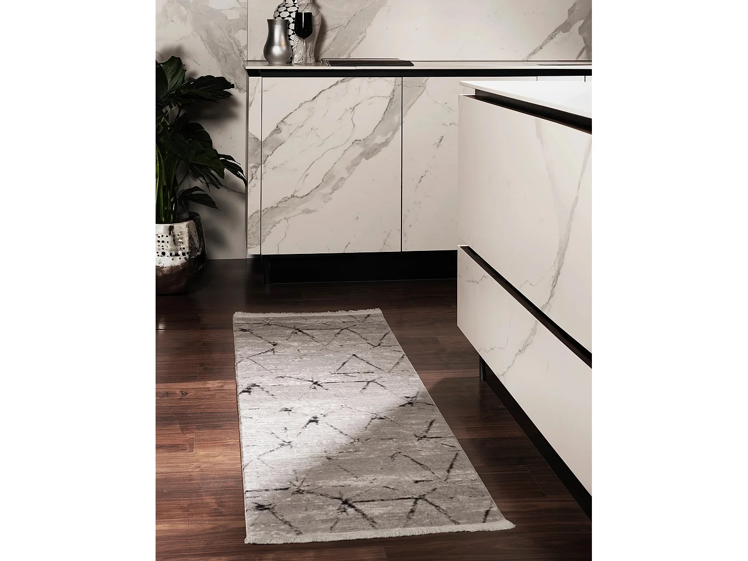 Tapis 62x120 gris Davos Spice