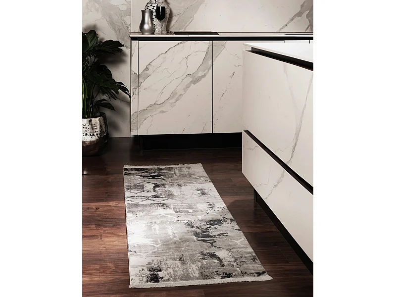 Tappeto 62x120 grigio Davos Mesh