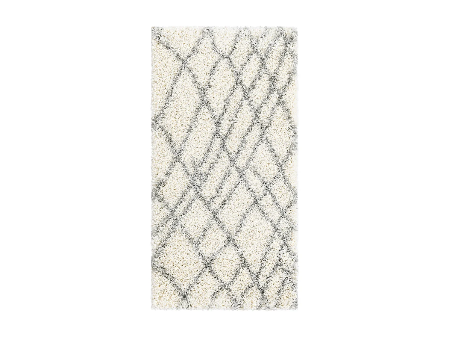 Hoogpolig tapijt 305x80 Crème wit Lachen Fence