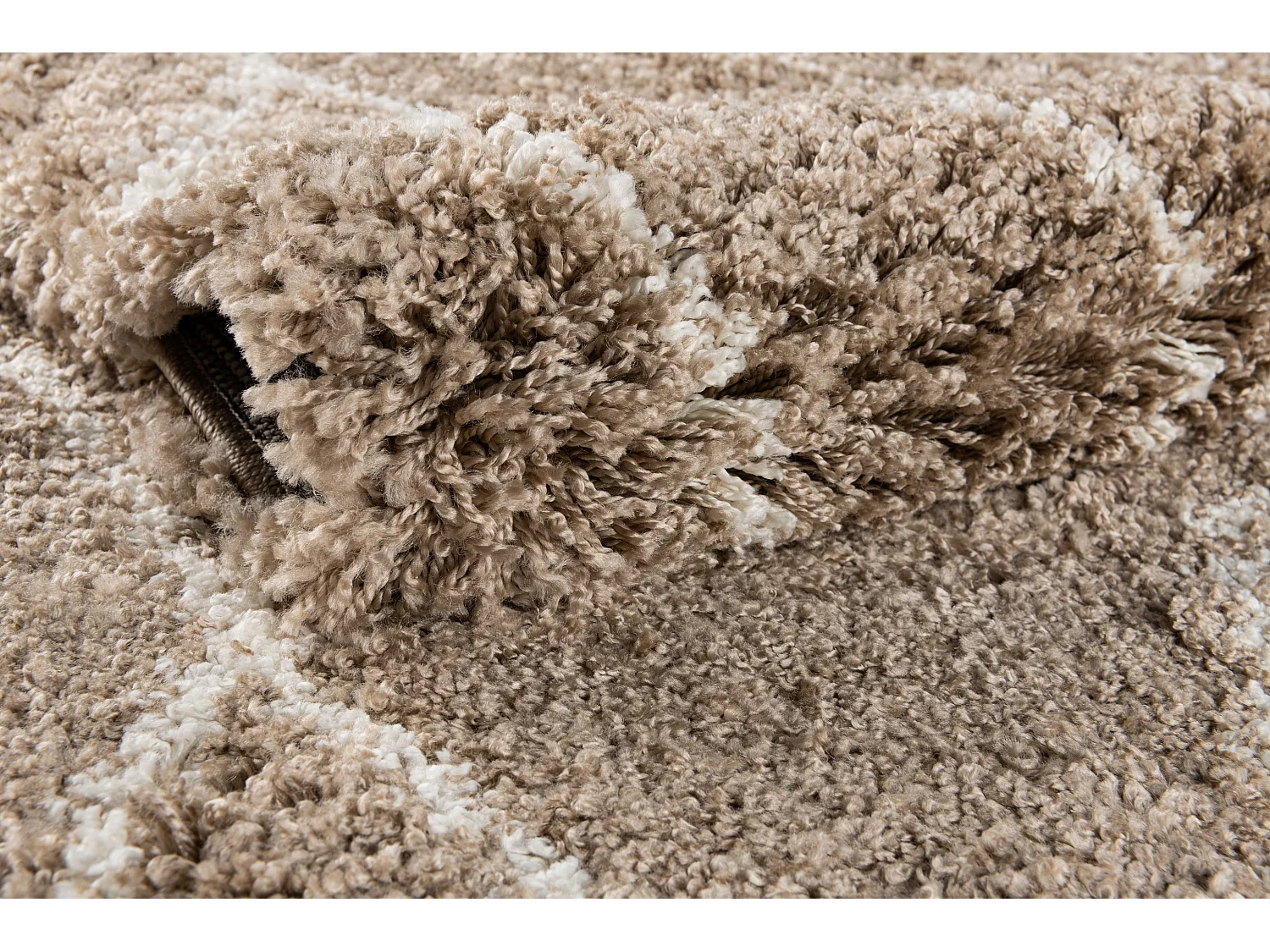 Tapis shaggy 80x305 brun Lachen Fence