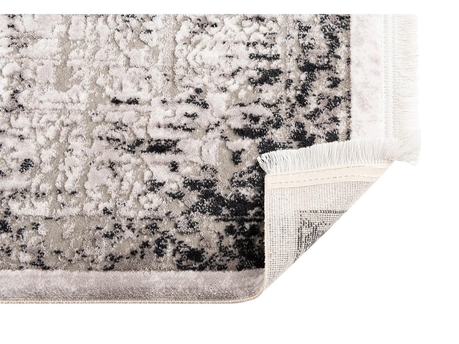 Tapis 62x120 gris Davos Elegance