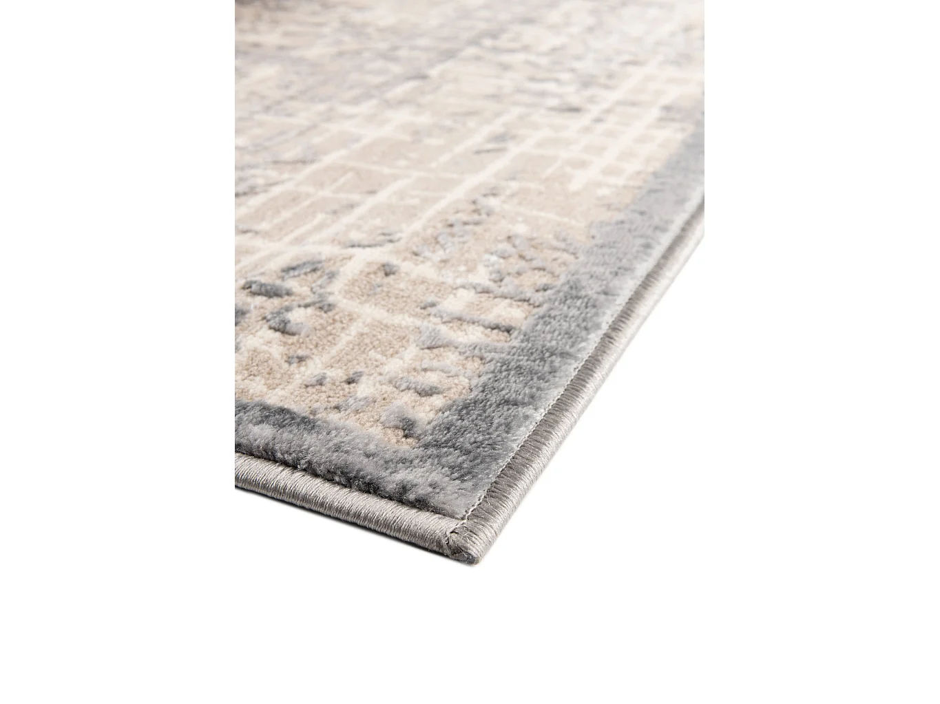 Tapis 80x305 blanc crème Bern Shimmer