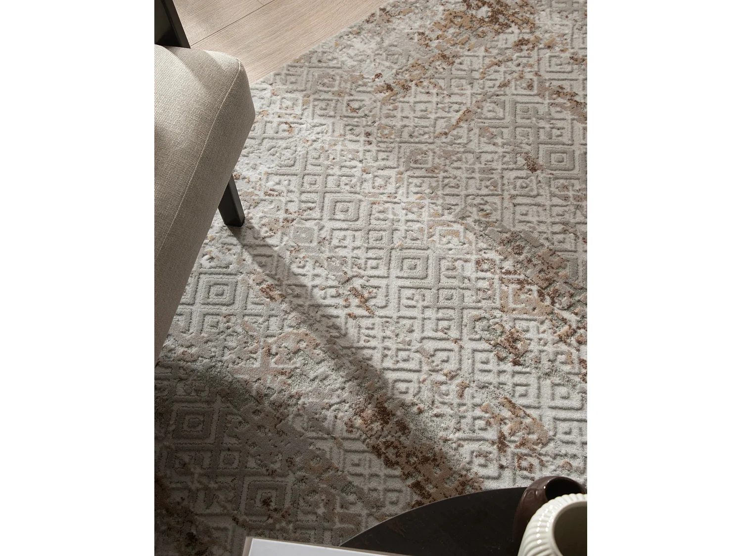 Teppich 62x185 Beige Davos Fusion