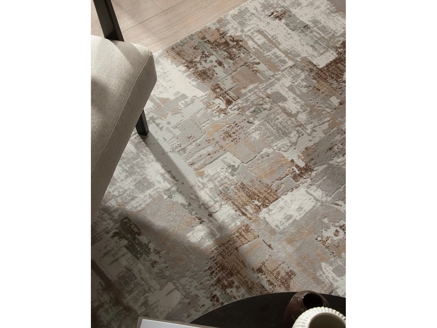 Tapis 62x185 beige Davos Intense