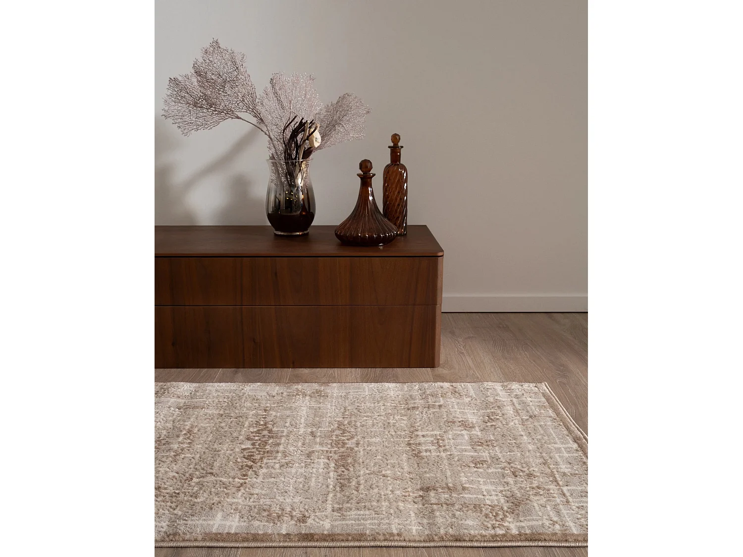 Tappeto 62x185 beige Bern Shimmer