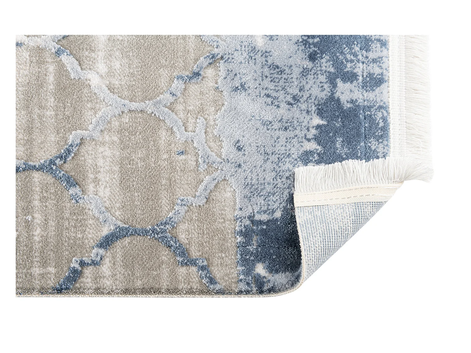 Tapijt 120x62 Blauw Davos Mesh