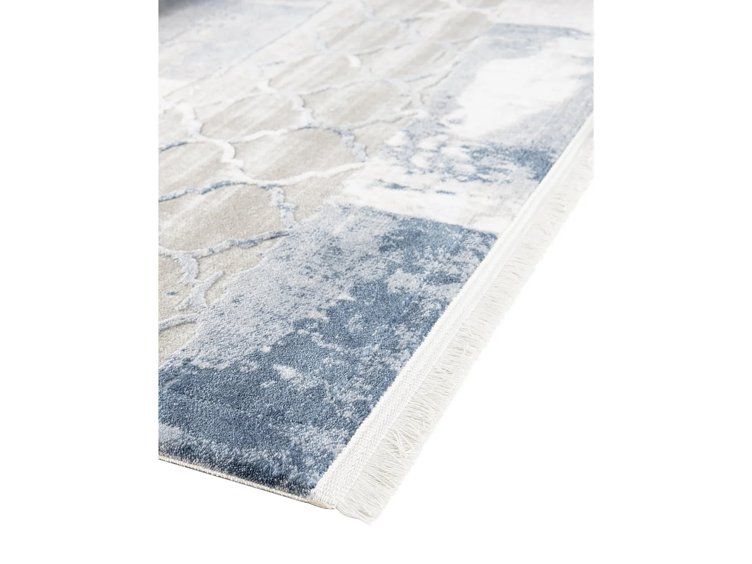 Tappeto 62x185 Blu Davos Mesh
