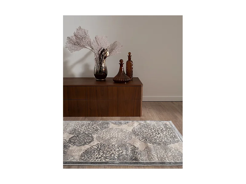 Teppich 62x185 Grau Bern Clouds