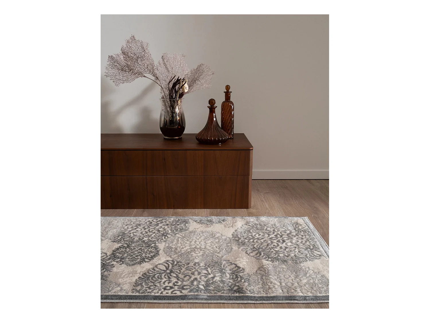 Tapis 62x185 gris Bern Clouds