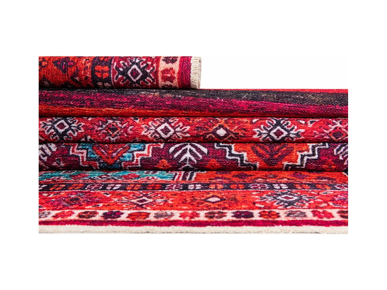 Tapis 65x185 rouge Kriens Attai