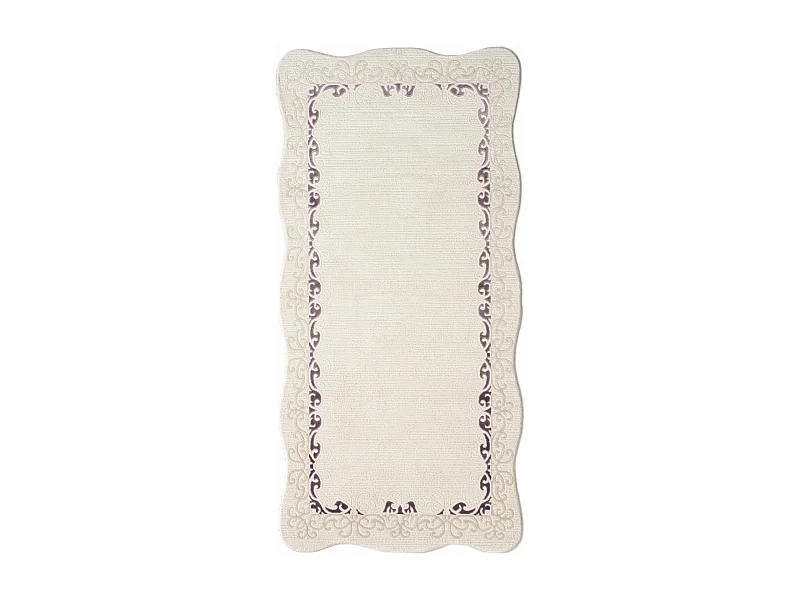 Teppich 80x300 Lila Royal Frame