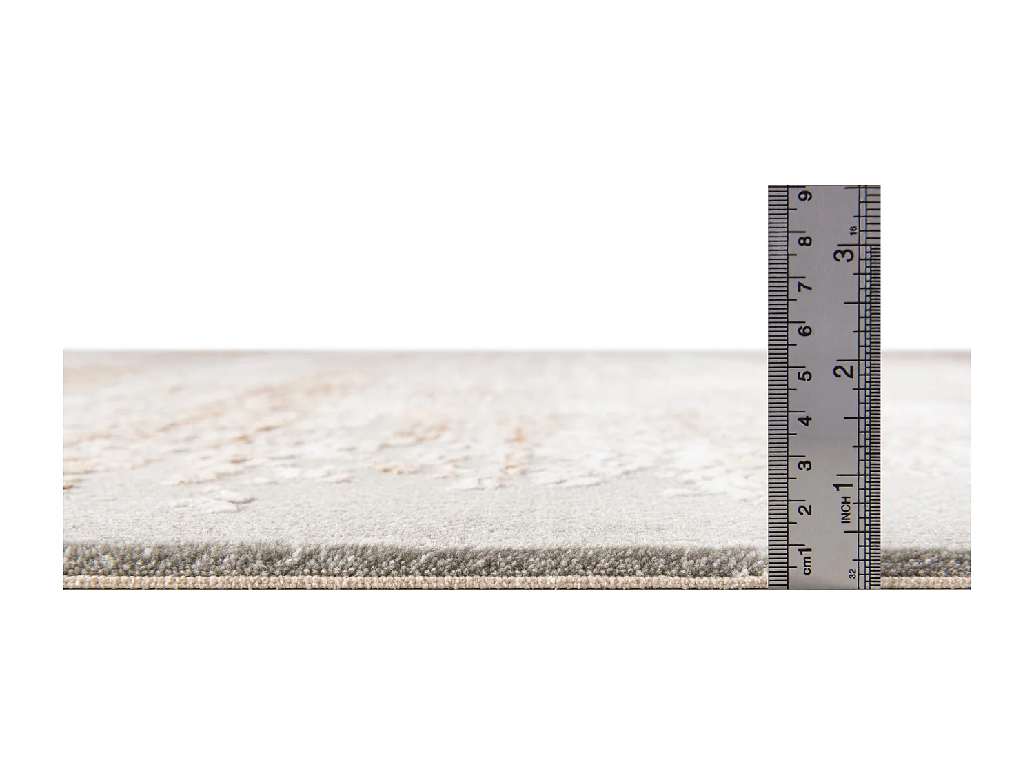 Tapis 62x185 gris beige Davos Charme