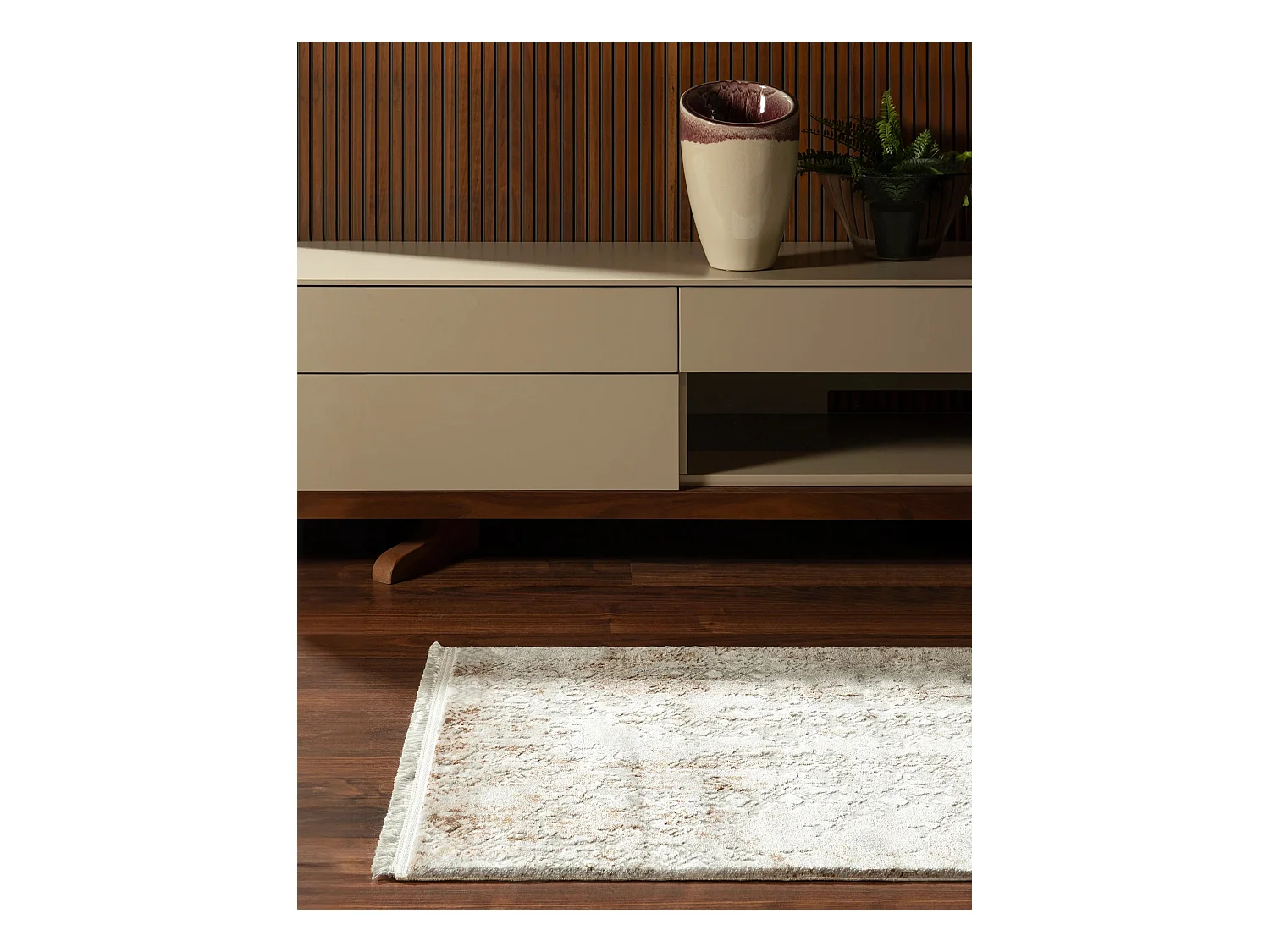 Tapis 80x305 beige Davos Magic