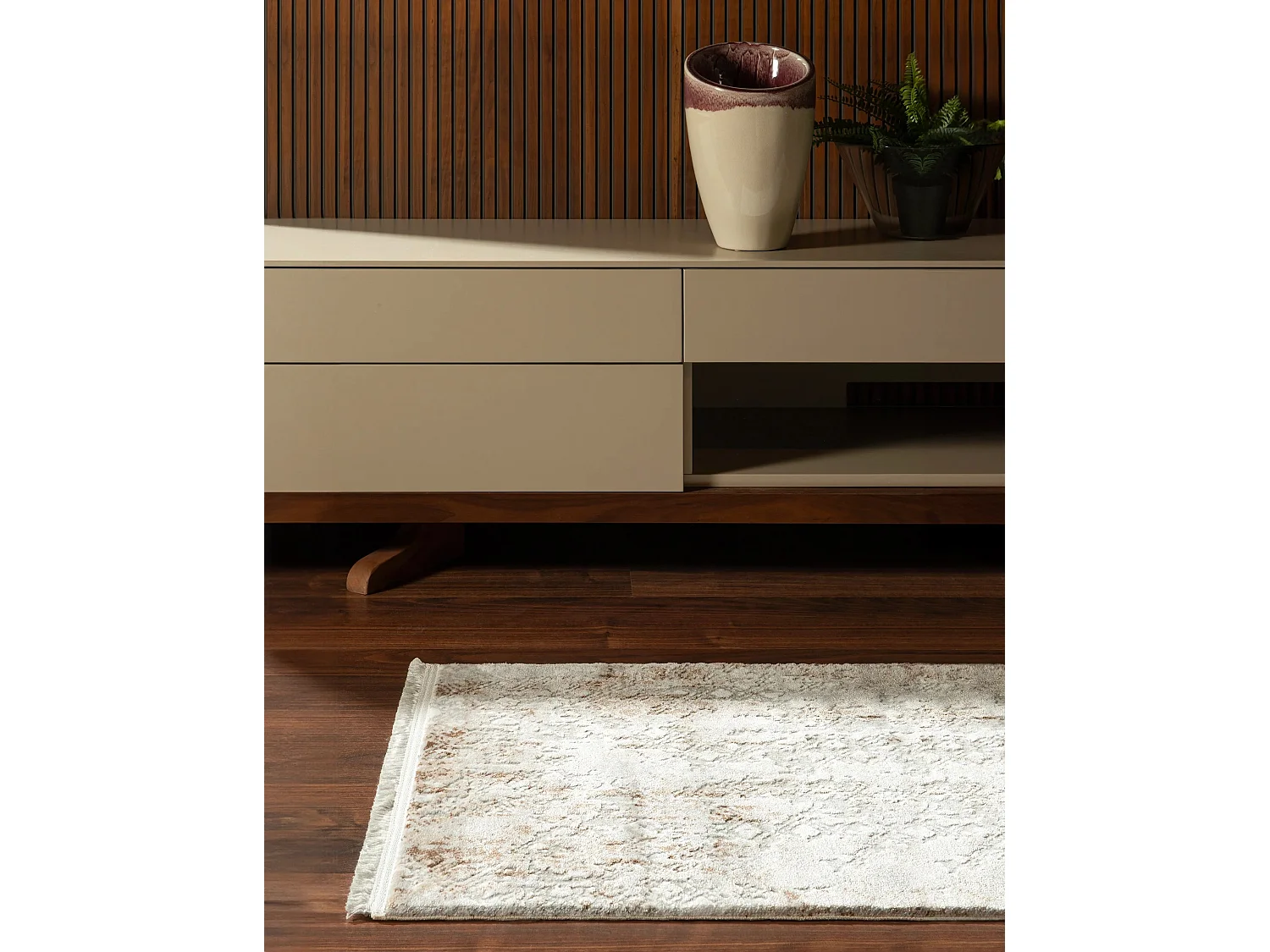 Tapis 80x305 beige Davos Magic