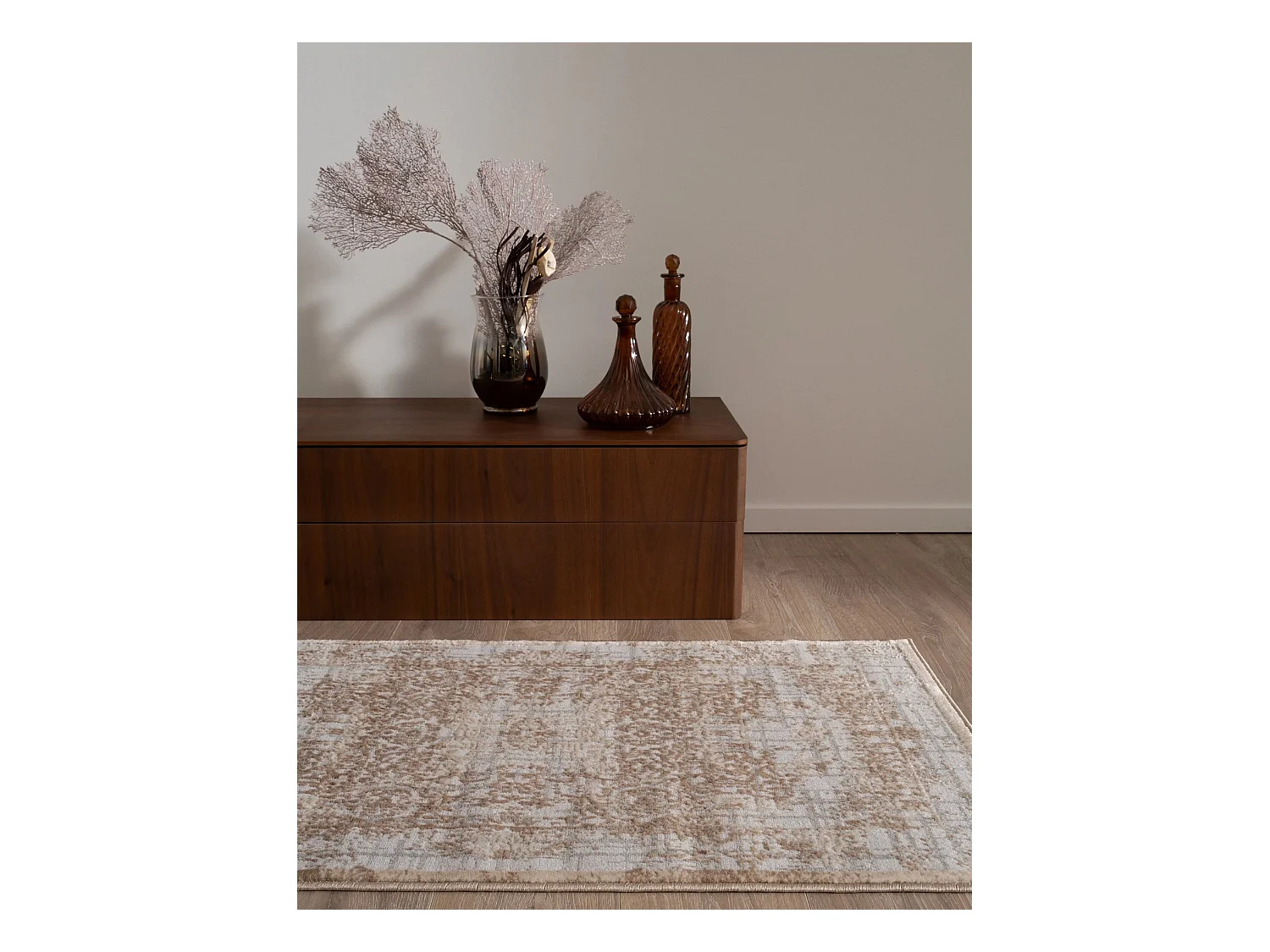 Tapis 80x305 gris Bern Shimmer