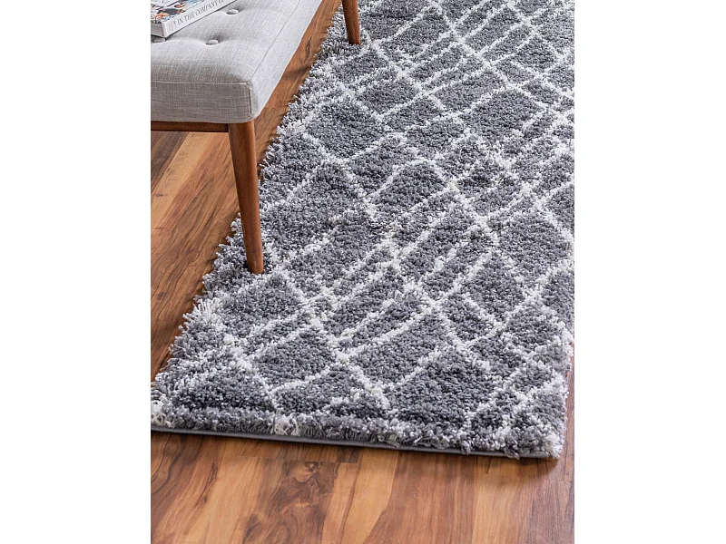 Tappeto shaggy  62x185 grigio pietra Lachen Fence