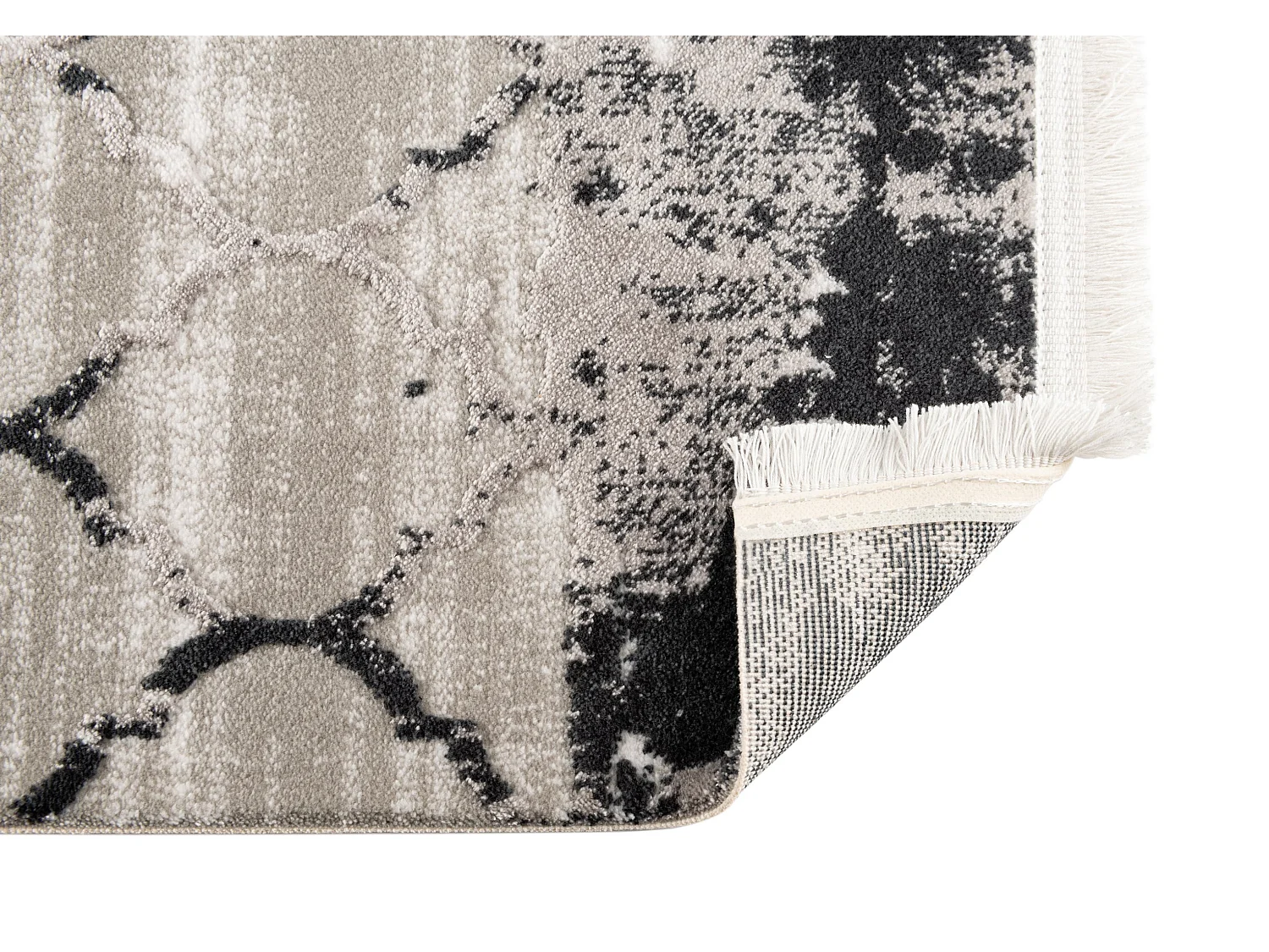 Tapis 62x185 gris Davos Mesh
