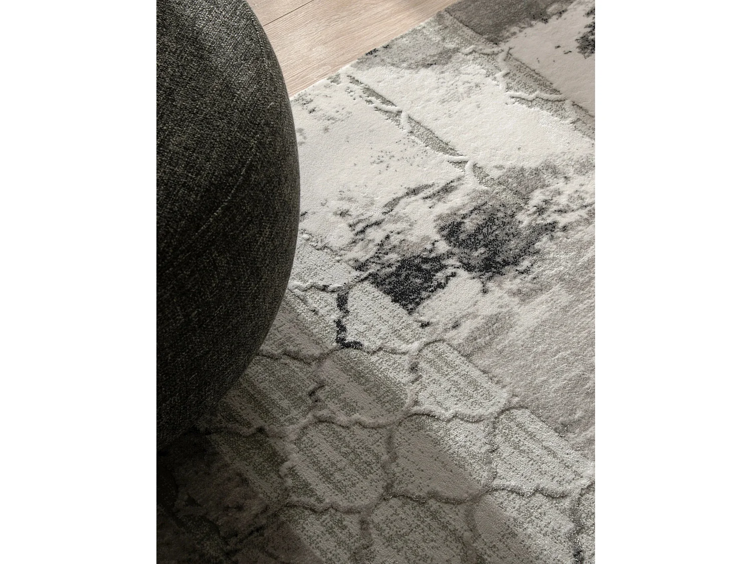 Teppich 80x305 Grau Davos Mesh