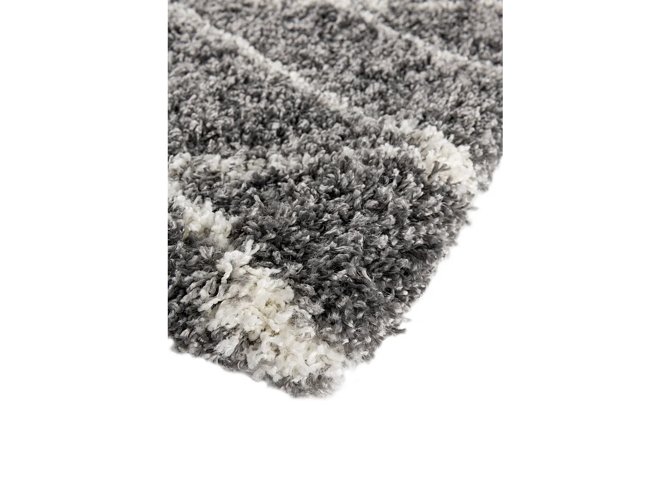 Tapis shaggy 80x305 gris pierre Lachen Fence