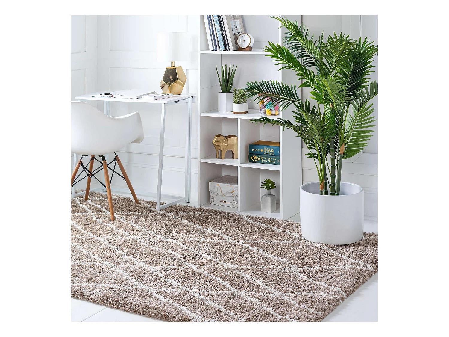 Hoogpolig tapijt 183x61 Bruin Lachen Fence