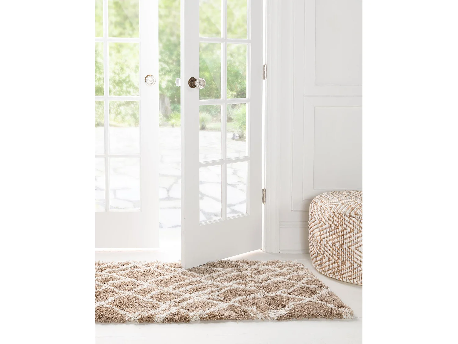 Tapis shaggy 62x185 brun Lachen Fence