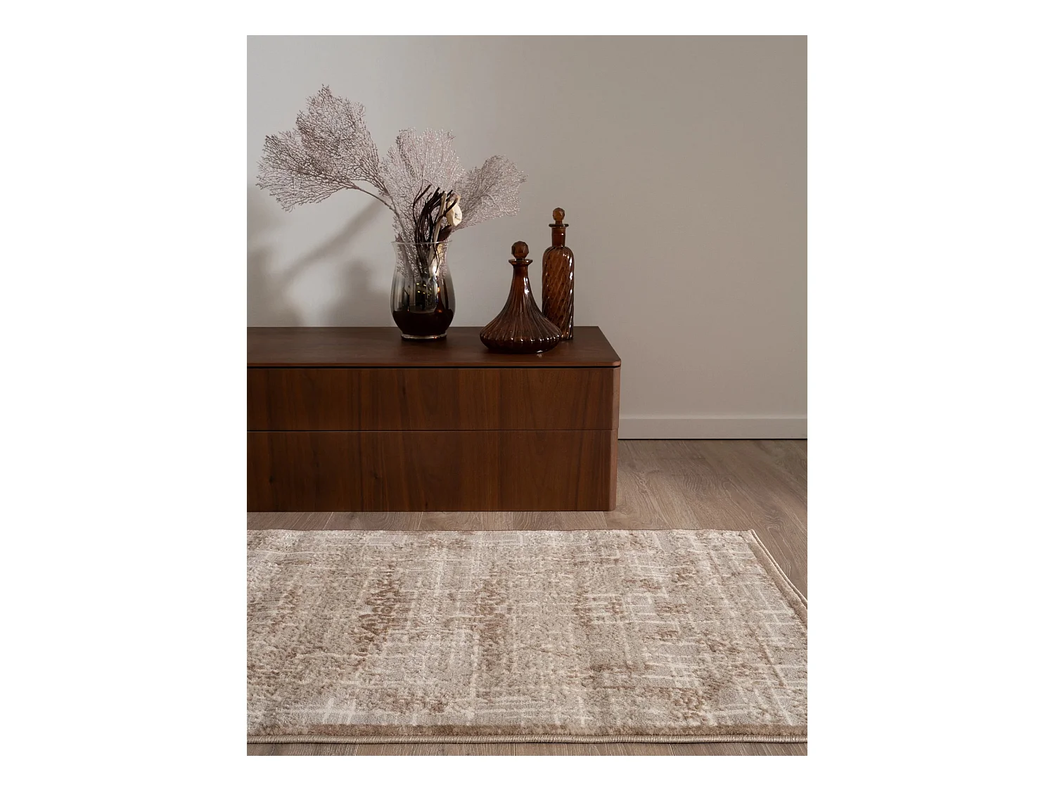 Tapis 80x305 beige Bern Shimmer