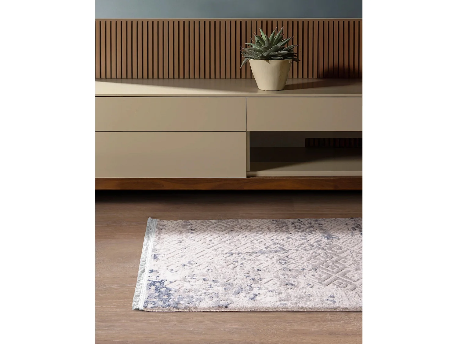 Tapis 62x120 Bleu Davos Fusion