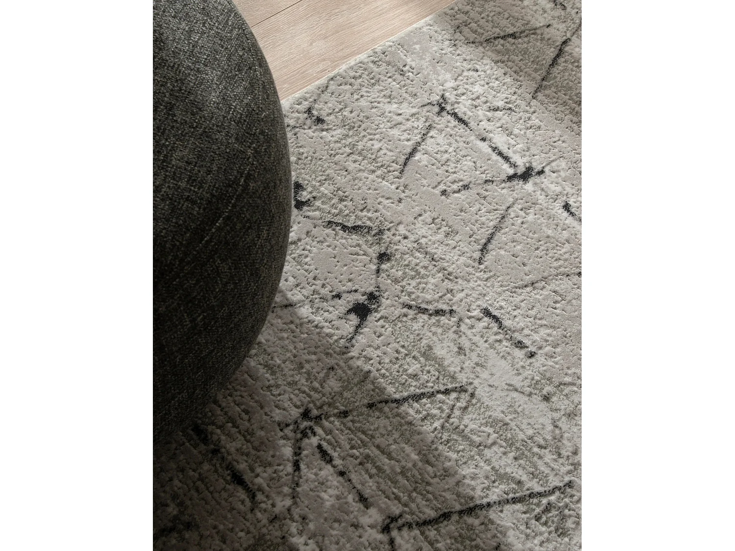 Teppich 80x305 Grau Davos Spice