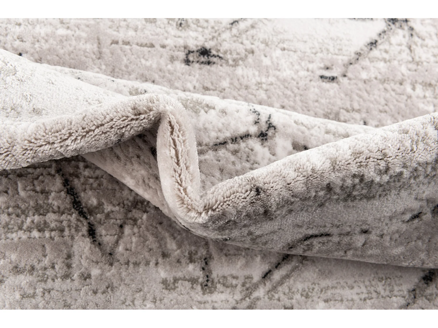 Teppich 80x305 Grau Davos Spice