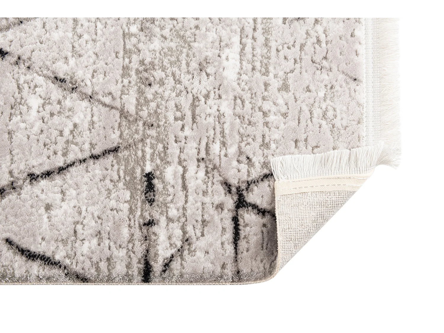 Teppich 80x305 Grau Davos Spice