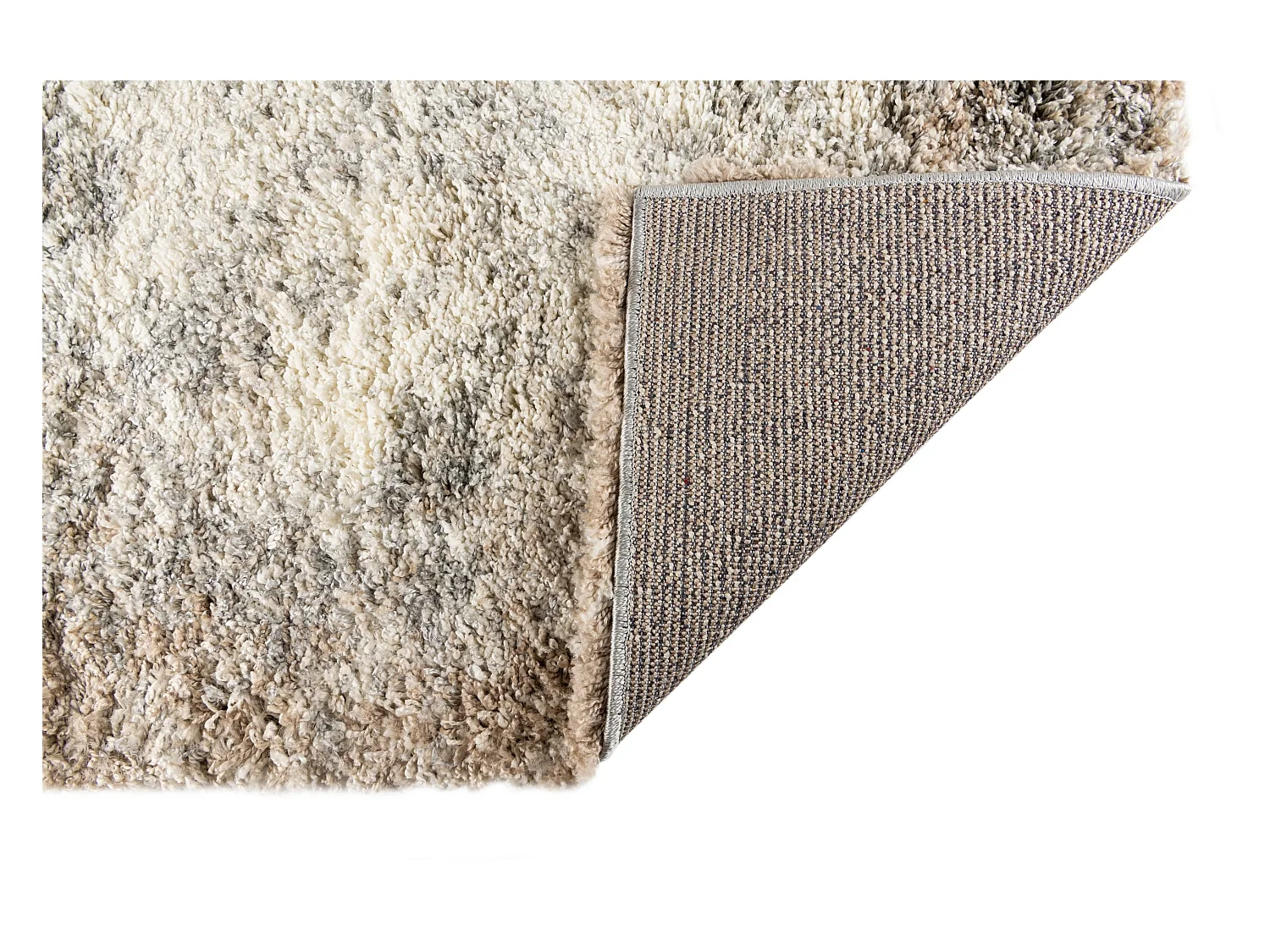 Tappeto shaggy  80x305 beige - marrone Lachen Haze