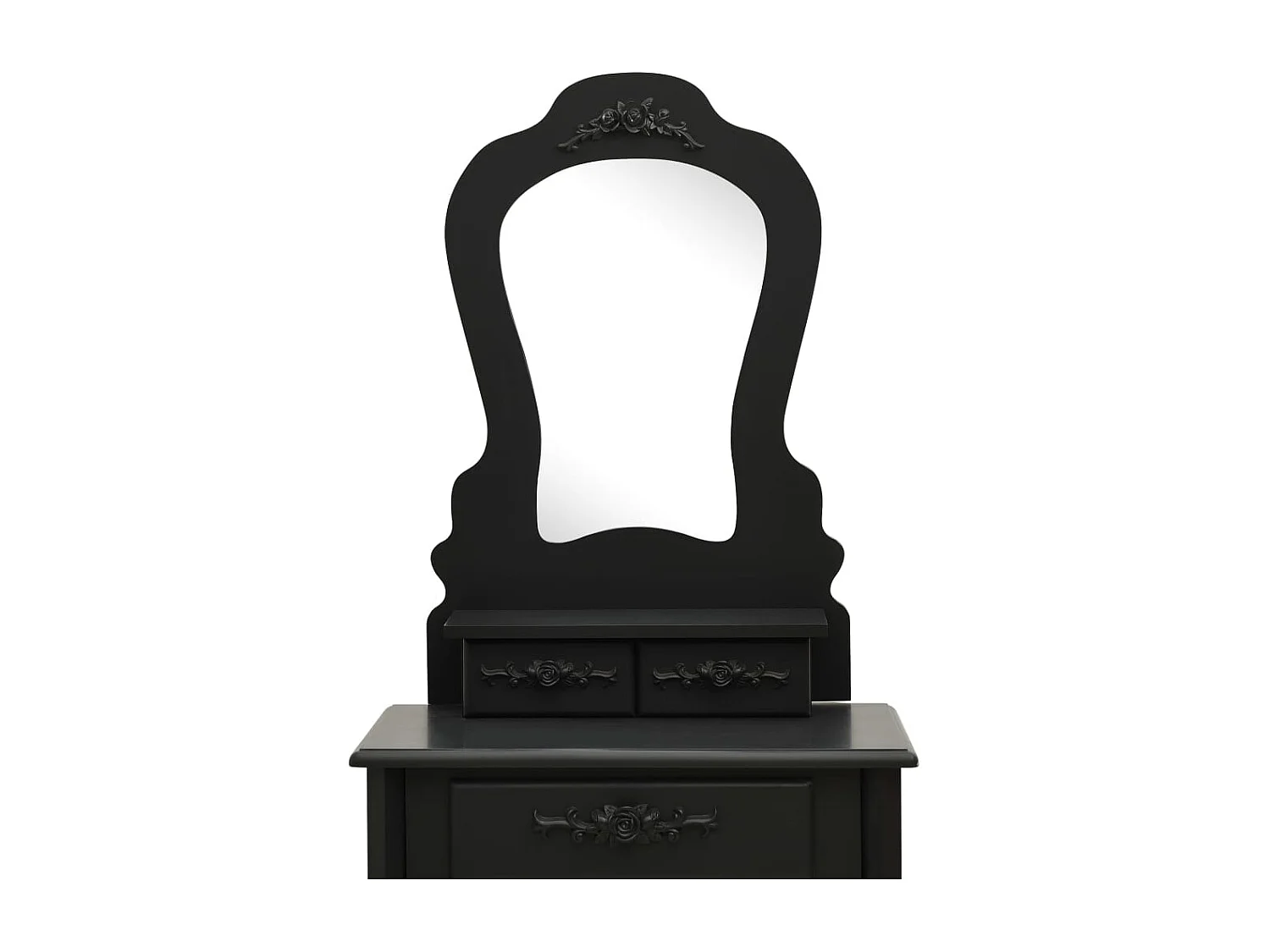 Coiffeuse table de maquillage noire 50 x 59 x 136 cm 02_0006331