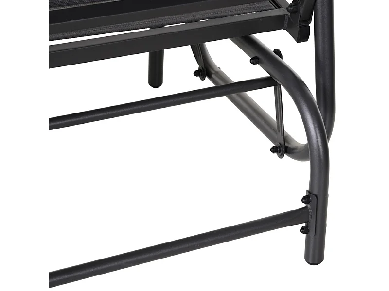 Banc à bascule 2 places ARNO métal noir