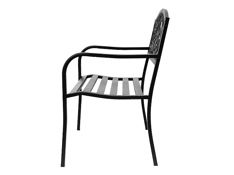 Banc de jardin acier WELFARE noir