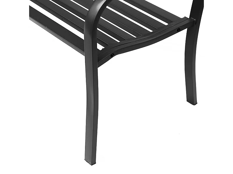 Banc de jardin acier WELFARE noir