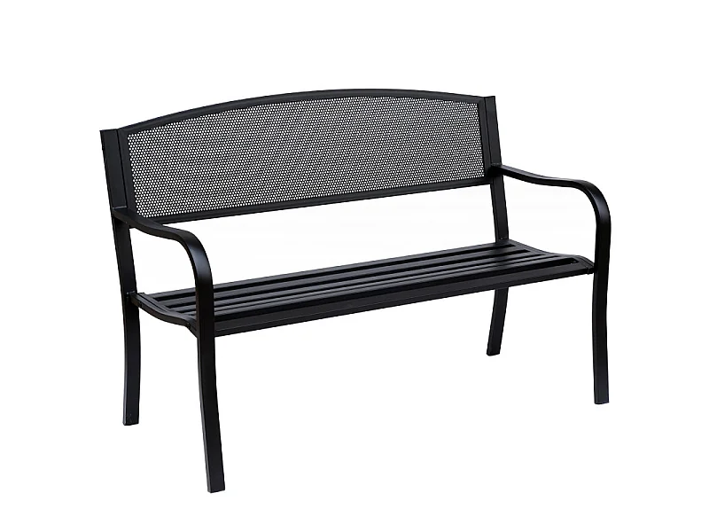 Banc de jardin Elegance 3 places noir