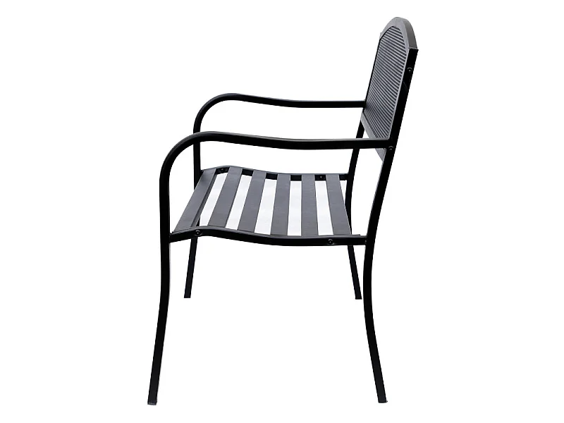 Banc de jardin Elegance 3 places noir