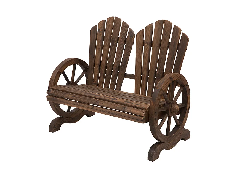 Banc de jardin 2 places HAWKING bois de sapin