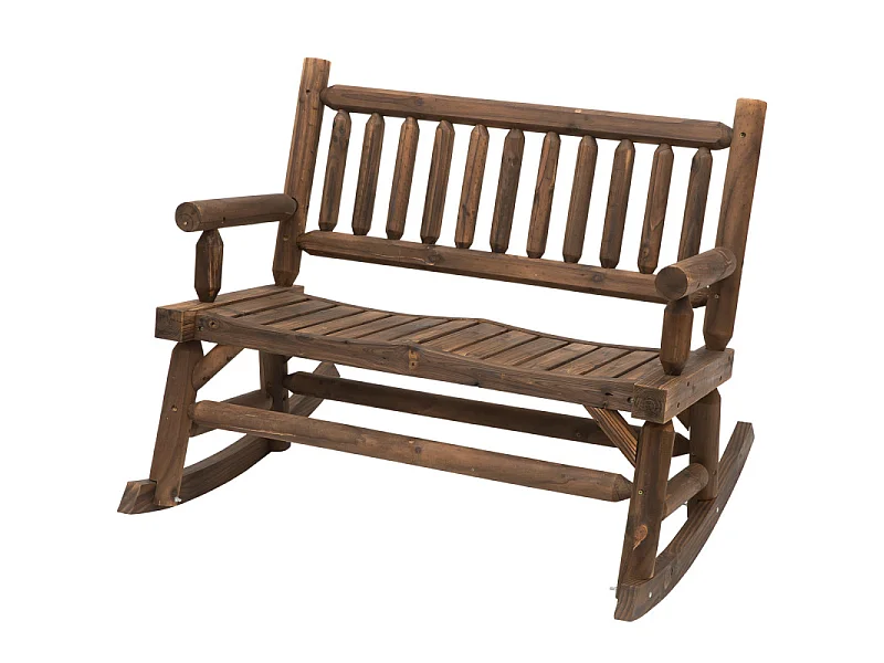 Banc de jardin à bascule HORSE bois de sapin