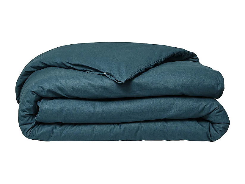 Effen dekbedovertrek 100% katoen, kwaliteit 144 draden. Petrol Blauw 150x220cm
