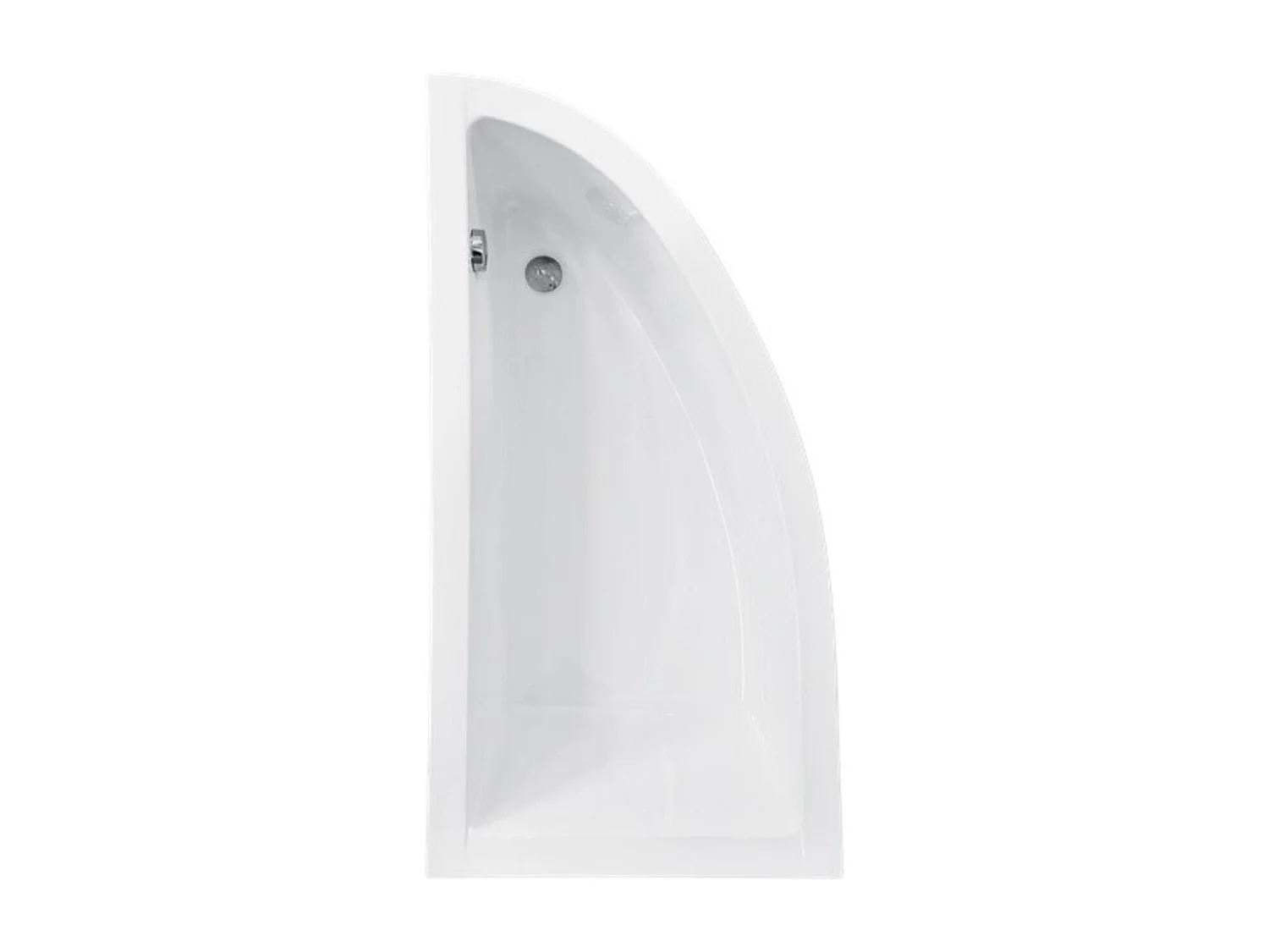 Baignoire d'angle ORIEGA 150 cm gauche avec tablier