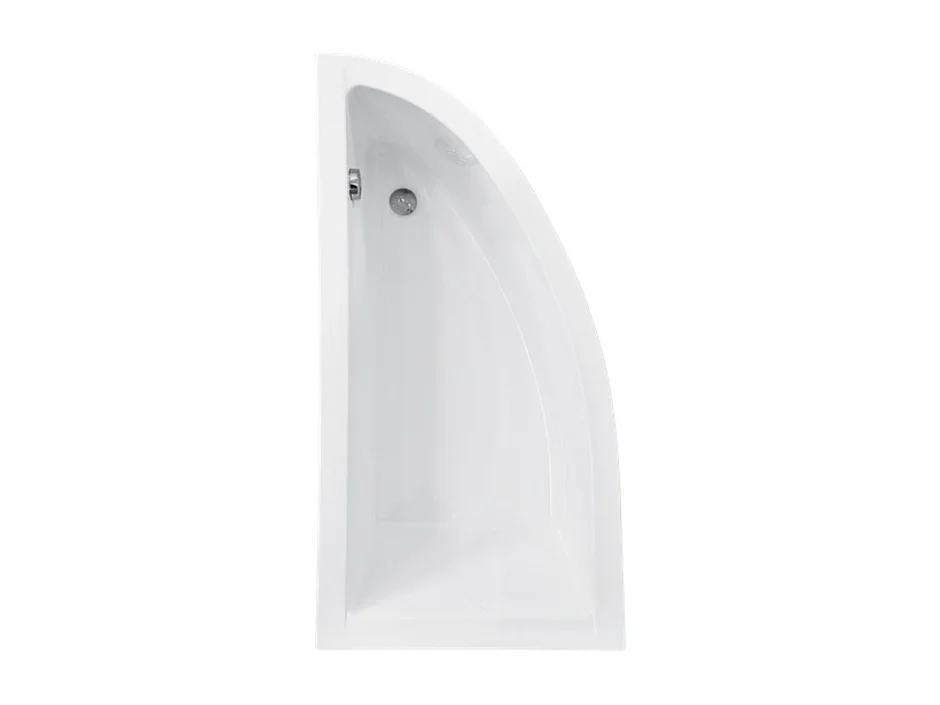 Baignoire d'angle ORIEGA 150 cm gauche avec tablier et appui tête