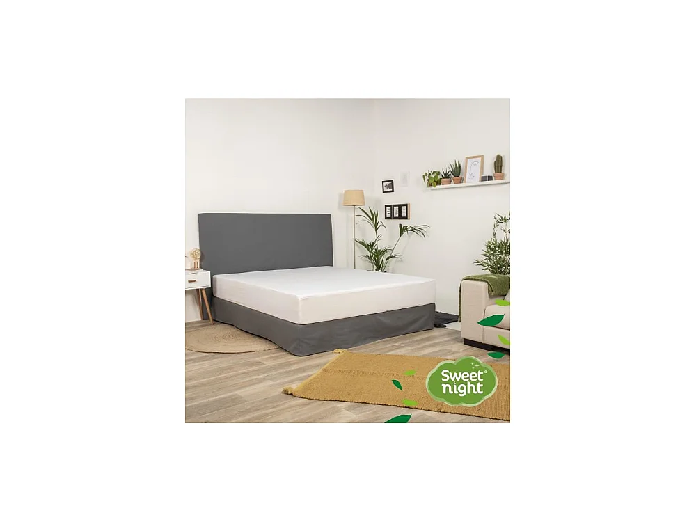Protège matelas imperméable anti-acariens Greenfirst - 80 x 190/200 cm - Blanc Molleton 100% coton