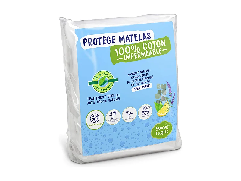 Matratzenschoner gegen Milben Greenfirst wasserdicht 160x200 aus Frottee-Baumwolle
